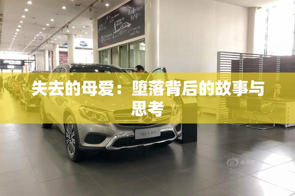 失去的母爱：堕落背后的故事与思考