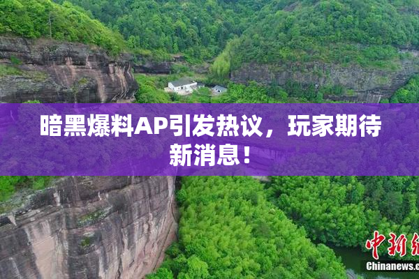 暗黑爆料AP引发热议，玩家期待新消息！