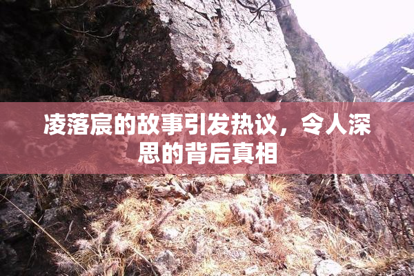 凌落宸的故事引发热议，令人深思的背后真相