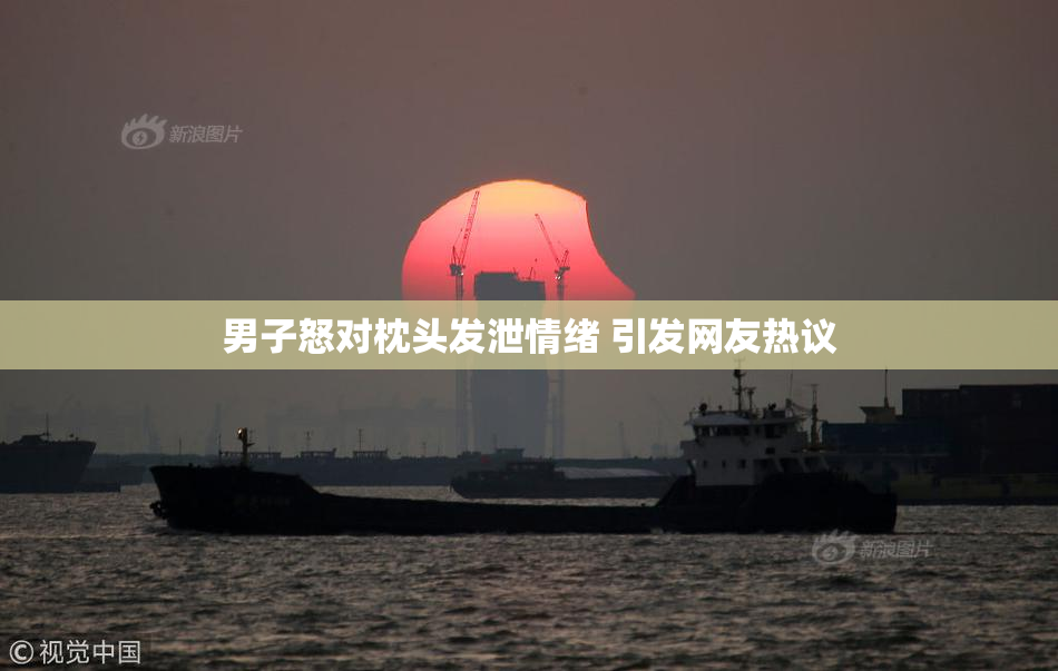 男子怒对枕头发泄情绪 引发网友热议