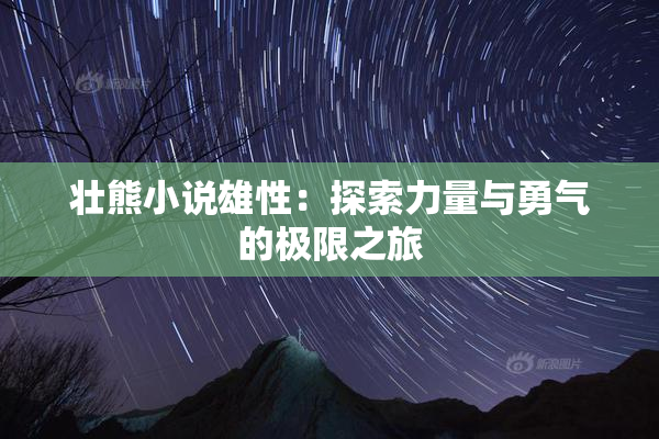 壮熊小说雄性：探索力量与勇气的极限之旅