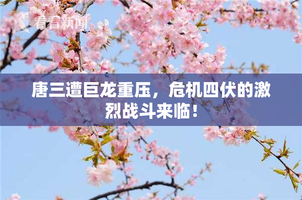 唐三遭巨龙重压，危机四伏的激烈战斗来临！
