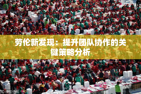 劳伦新发现：提升团队协作的关键策略分析