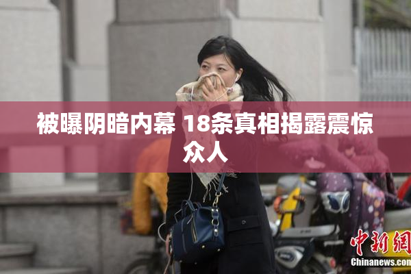 被曝阴暗内幕 18条真相揭露震惊众人