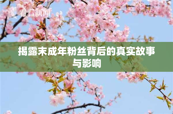 揭露末成年粉丝背后的真实故事与影响