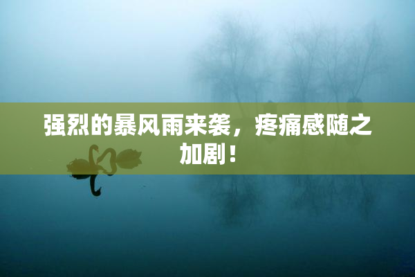 强烈的暴风雨来袭，疼痛感随之加剧！