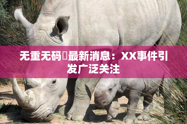 无重无码囯最新消息：XX事件引发广泛关注