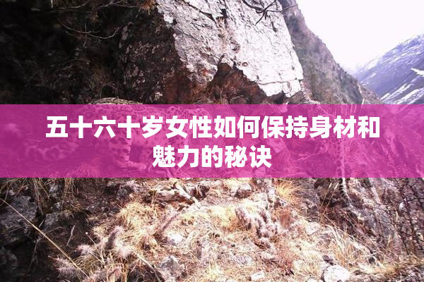 五十六十岁女性如何保持身材和魅力的秘诀