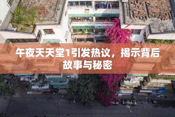 午夜天天堂1引发热议，揭示背后故事与秘密