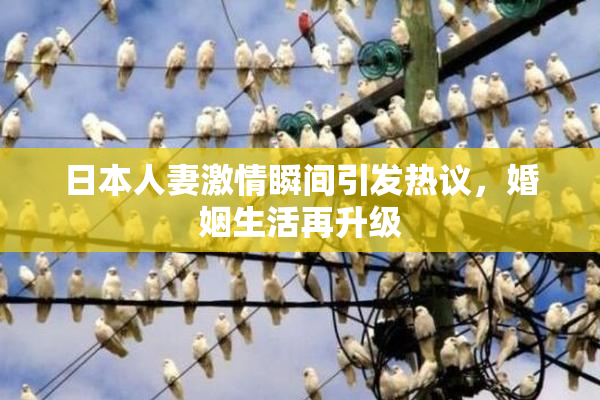 日本人妻激情瞬间引发热议，婚姻生活再升级