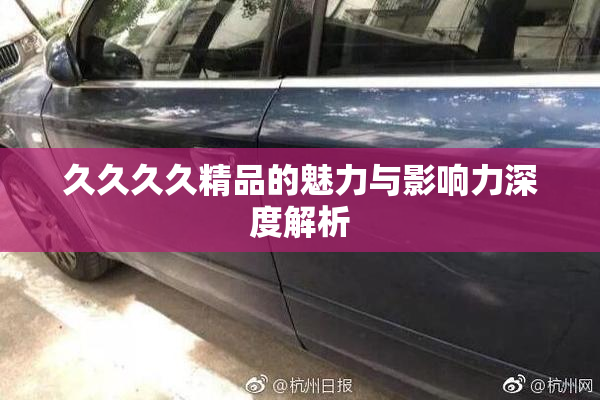 久久久久精品的魅力与影响力深度解析
