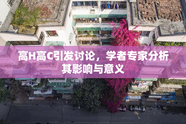 高H高C引发讨论，学者专家分析其影响与意义