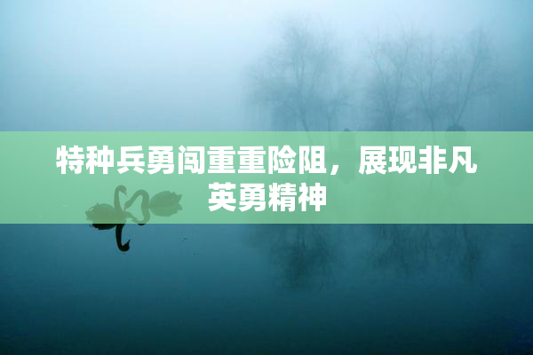 特种兵勇闯重重险阻，展现非凡英勇精神