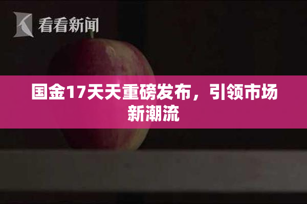 国金17天天重磅发布，引领市场新潮流