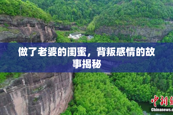 做了老婆的闺蜜，背叛感情的故事揭秘