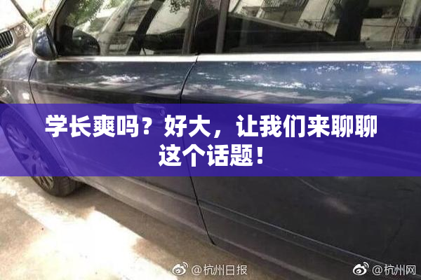 学长爽吗？好大，让我们来聊聊这个话题！