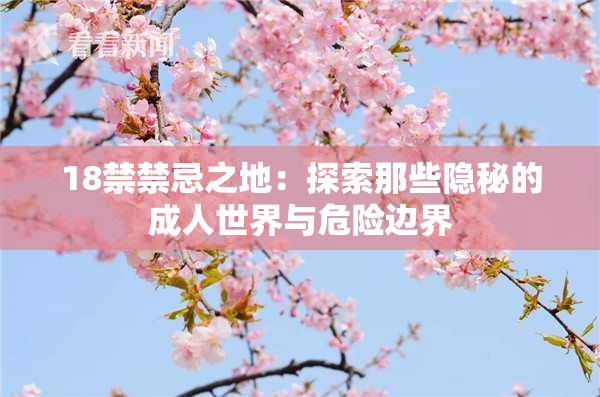 18禁禁忌之地：探索那些隐秘的成人世界与危险边界