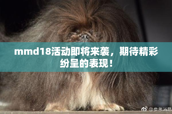 mmd18活动即将来袭，期待精彩纷呈的表现！