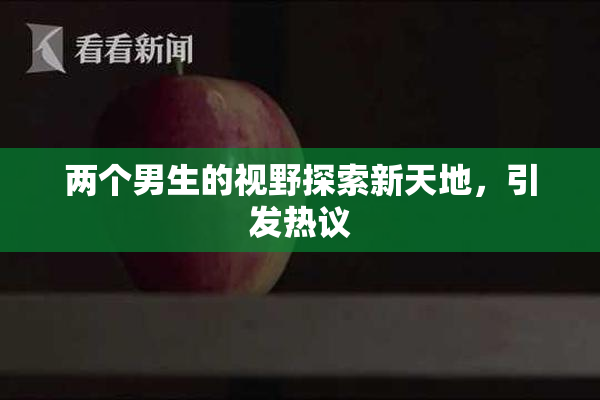 两个男生的视野探索新天地，引发热议