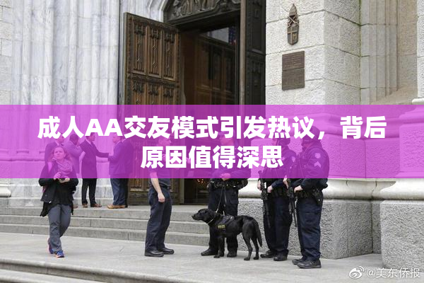 成人AA交友模式引发热议，背后原因值得深思