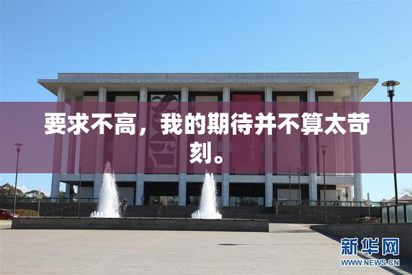 要求不高，我的期待并不算太苛刻。