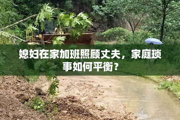 媳妇在家加班照顾丈夫，家庭琐事如何平衡？