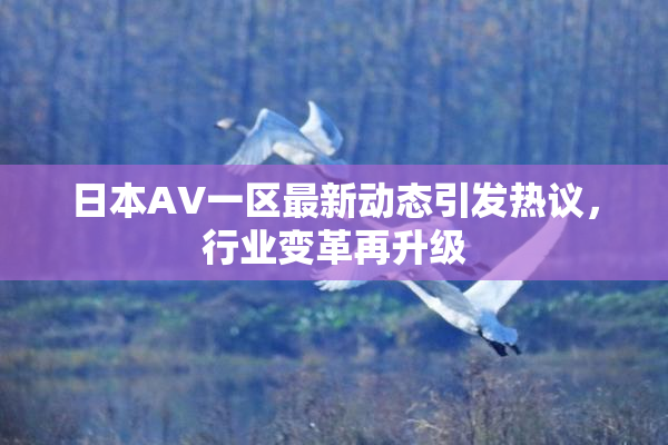 日本AV一区最新动态引发热议，行业变革再升级