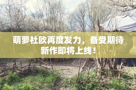 萌萝社欧再度发力，备受期待新作即将上线！