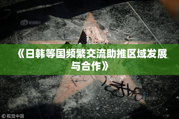 《日韩等国频繁交流助推区域发展与合作》