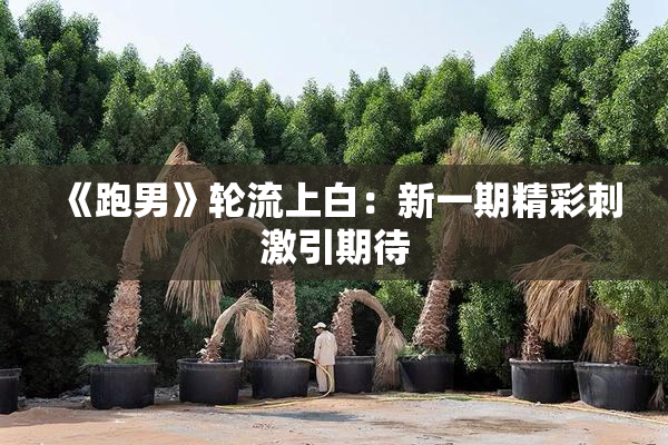 《跑男》轮流上白：新一期精彩刺激引期待