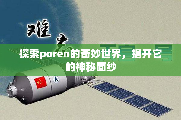 探索poren的奇妙世界，揭开它的神秘面纱