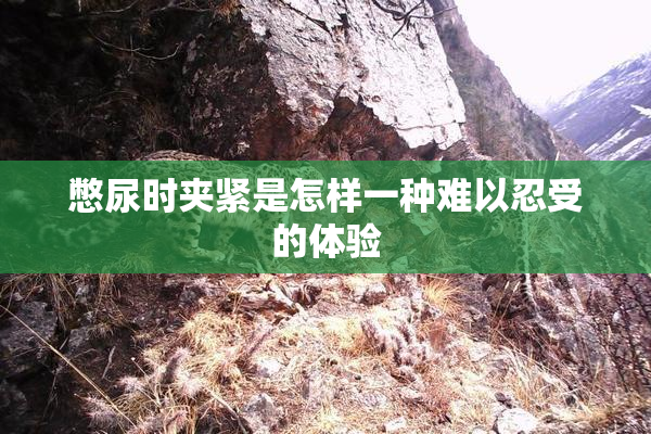 憋尿时夹紧是怎样一种难以忍受的体验