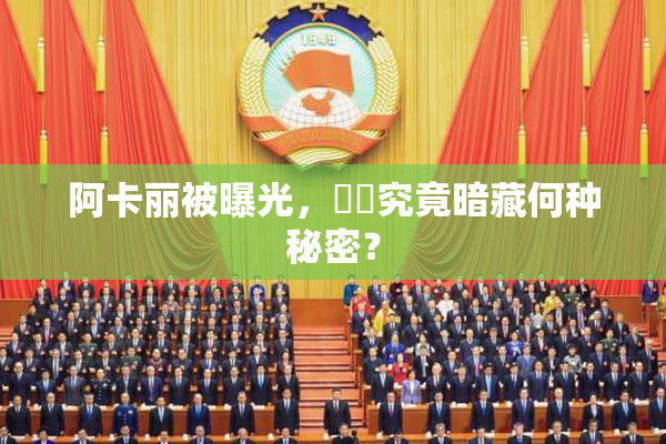 阿卡丽被曝光，❌‌究竟暗藏何种秘密？