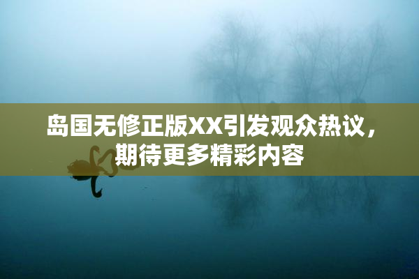 岛国无修正版XX引发观众热议，期待更多精彩内容