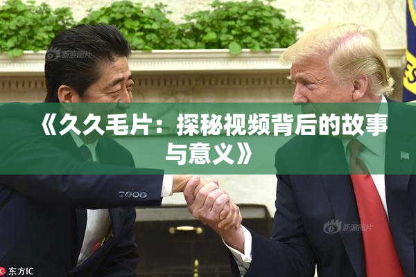 《久久毛片：探秘视频背后的故事与意义》