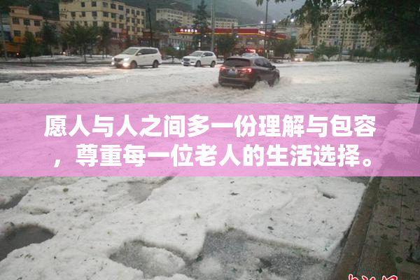愿人与人之间多一份理解与包容，尊重每一位老人的生活选择。