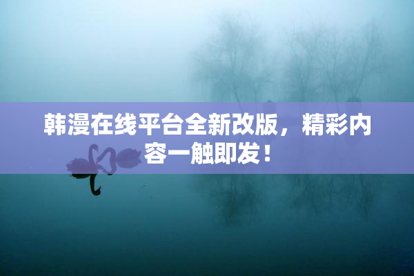 韩漫在线平台全新改版，精彩内容一触即发！