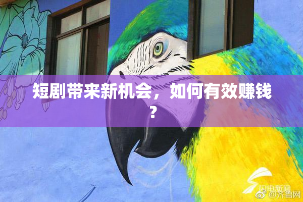短剧带来新机会，如何有效赚钱？