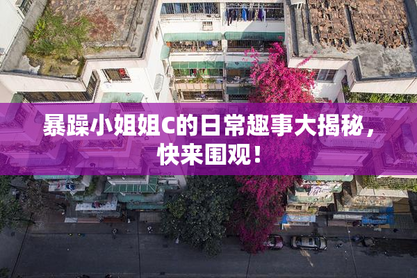 暴躁小姐姐C的日常趣事大揭秘，快来围观！