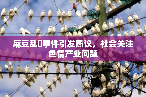麻豆乱婬事件引发热议，社会关注色情产业问题
