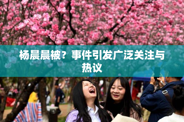 杨晨晨被？事件引发广泛关注与热议