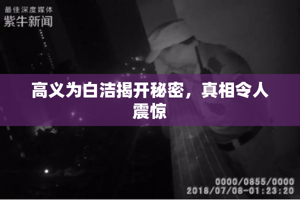 高义为白洁揭开秘密，真相令人震惊