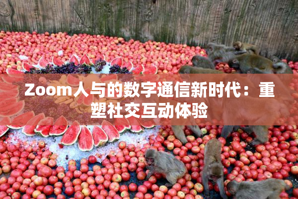 Zoom人与的数字通信新时代：重塑社交互动体验