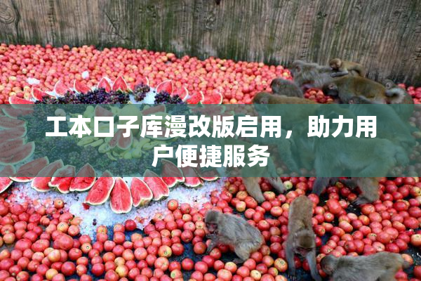 工本口子库漫改版启用，助力用户便捷服务
