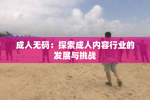 成人无码：探索成人内容行业的发展与挑战
