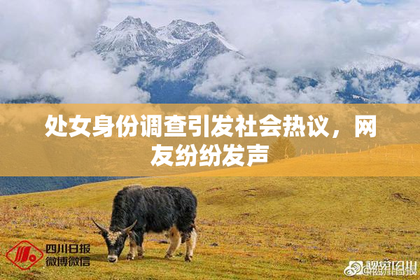 处女身份调查引发社会热议，网友纷纷发声