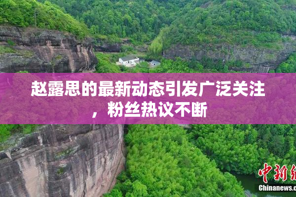 赵露思的最新动态引发广泛关注，粉丝热议不断