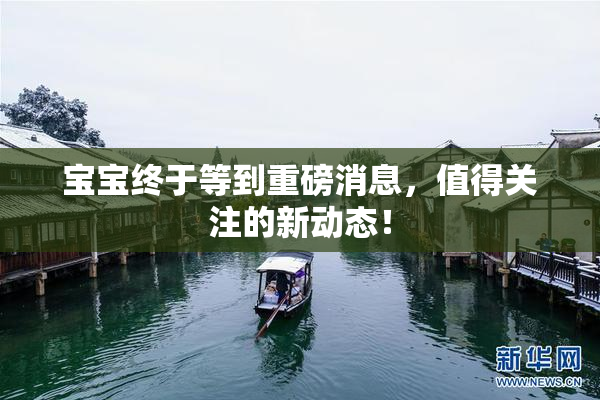 宝宝终于等到重磅消息，值得关注的新动态！