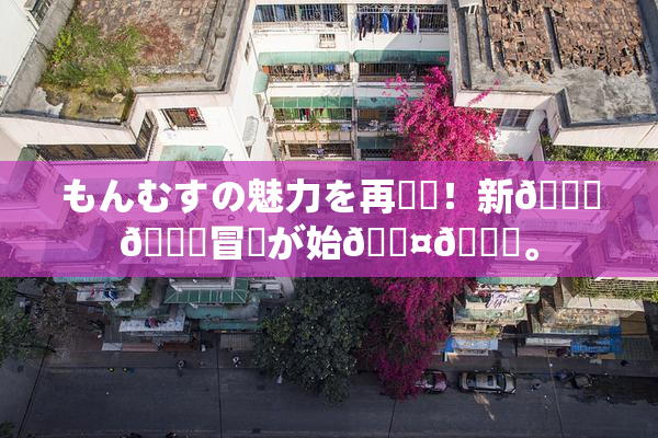 もんむすの魅力を再発見！新👅🍑冒険が始🖤🌃。