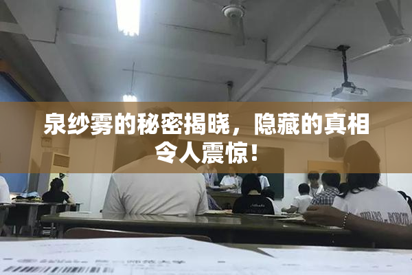 泉纱雾的秘密揭晓，隐藏的真相令人震惊！